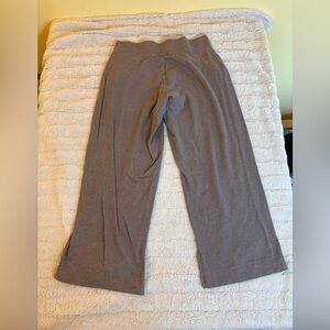 Pact Organic Cotton Flare Pull On Pants Wide Hem Athleisure XL  Taupe